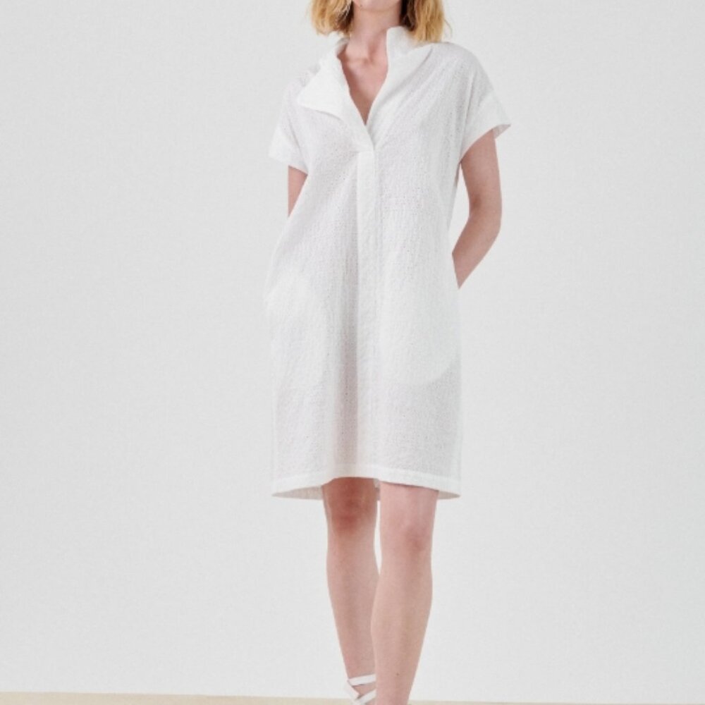 ZERO + MARIA CORNEJO Adi Dress in Circle Embroidery 4